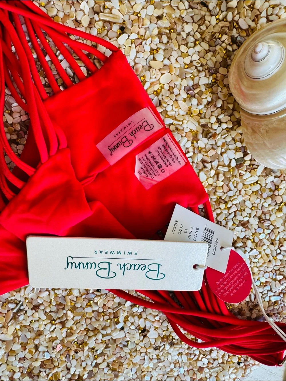Beach Bunny Indy Tango multi strap oring bikini bottom